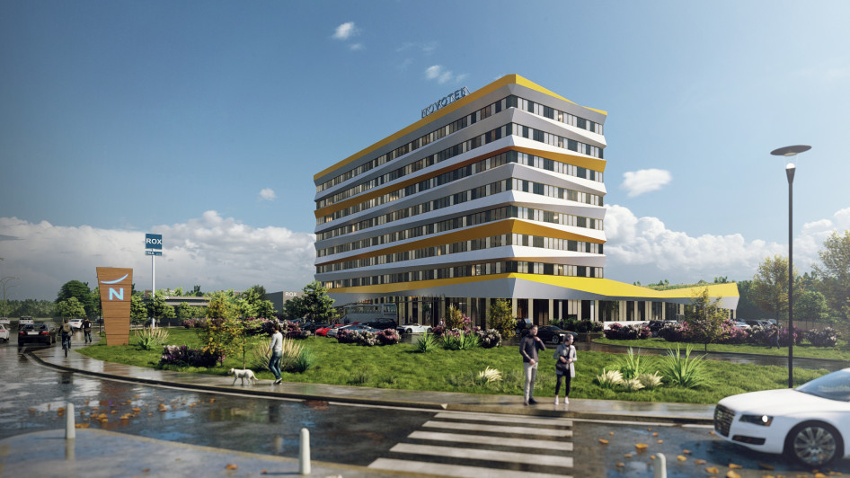 A zágrábi Novotel homlokzata