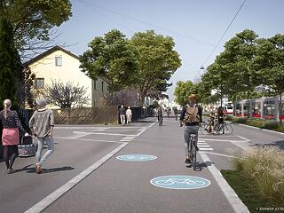 Kerékpáros fejlesztéshegyek Bécsben