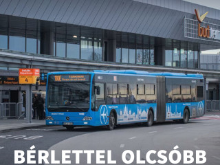 Olcsóbban utazhatnak a bérlettel rendelkezők a repülőtéri járaton