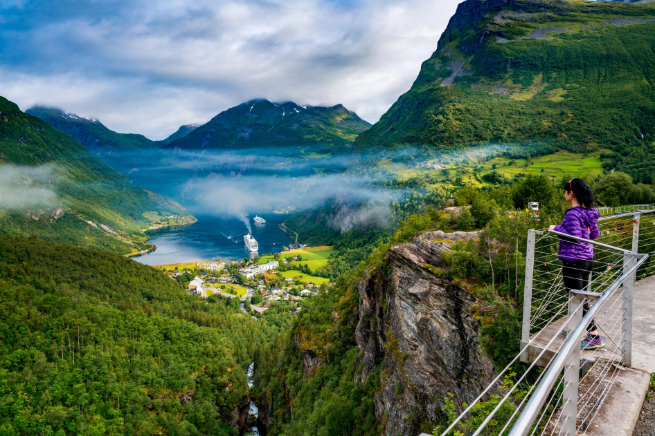 Geiranger fjord, Norvégia