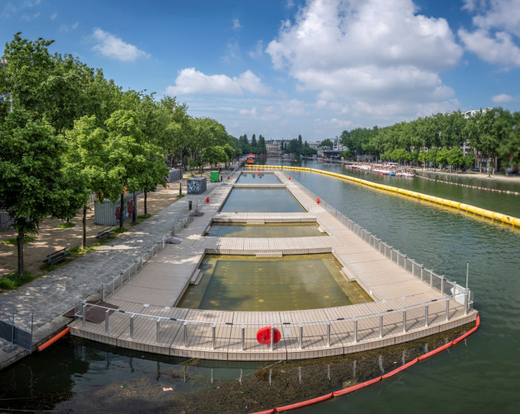 A Bassin de Villette strand medencéi