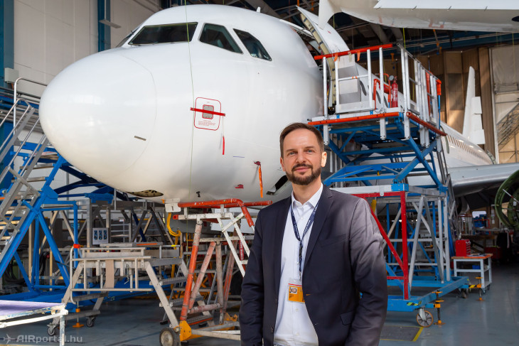 A Lufthansa Technik Budapest ügyvezető igazgatója, Thoralf Wagner / fotó: airportal.hu
