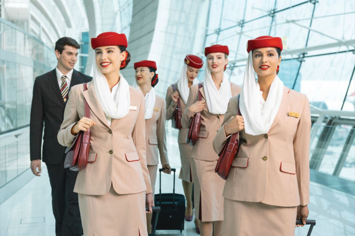 Emirates légiutas-kísérők / Forrás: flowpr.hu