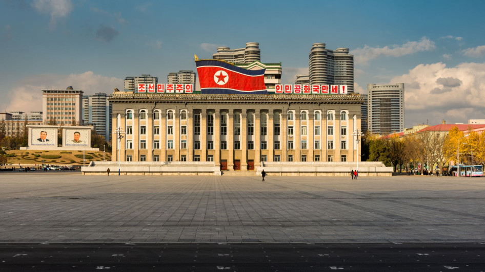 A képen Phenjan, Észak-Korea fővárosa
