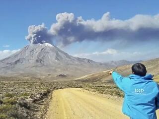 Kitört ez a perui vulkán