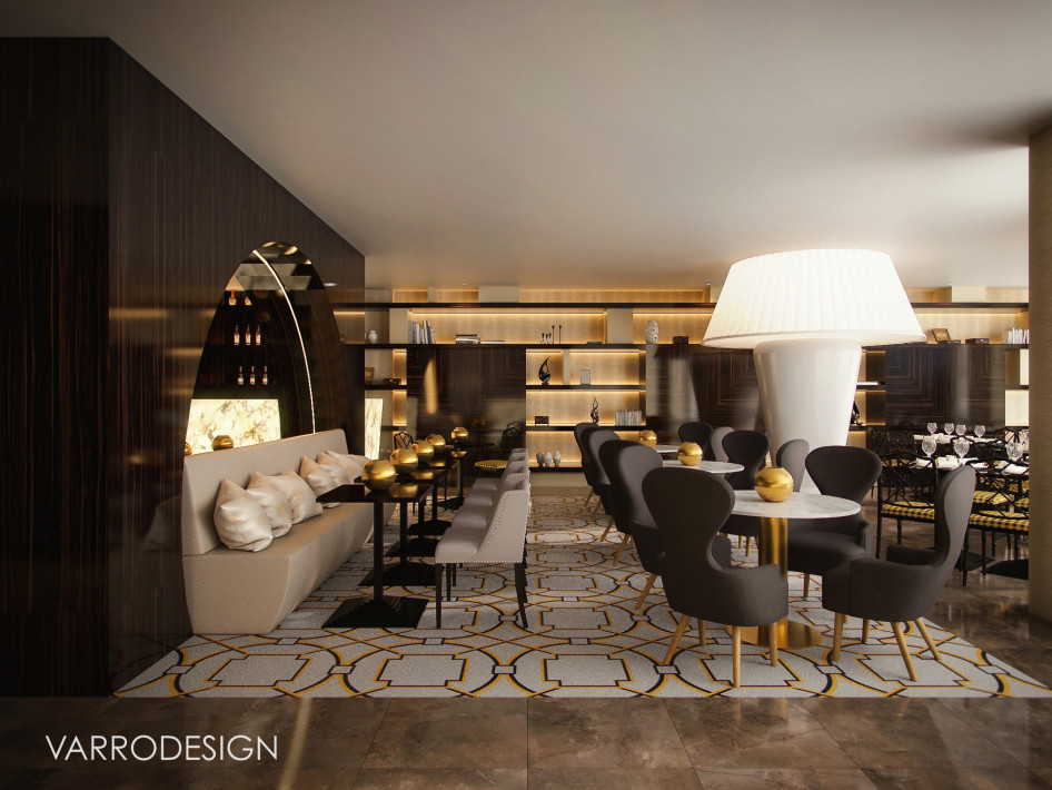 A többfunkciós lobby egy részlete