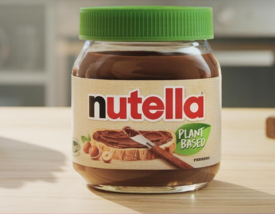 A vegán nutella zöld tetővel