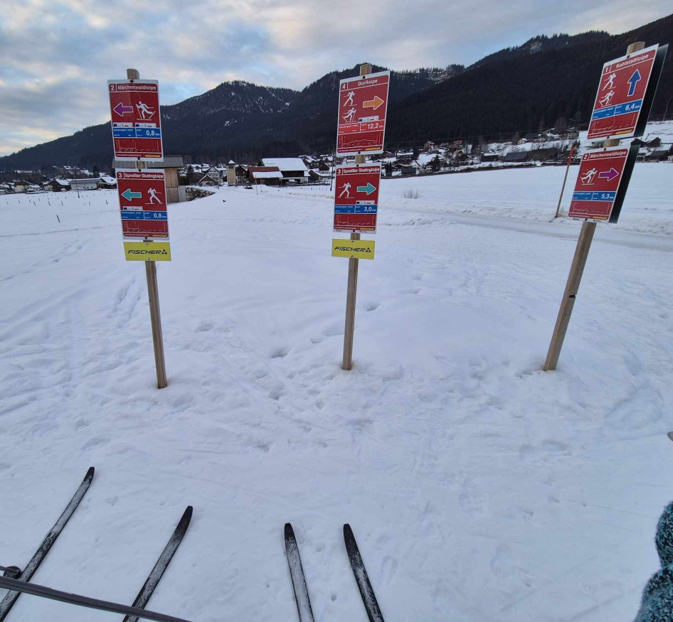 A Gosau melletti sífutópályák - egy része