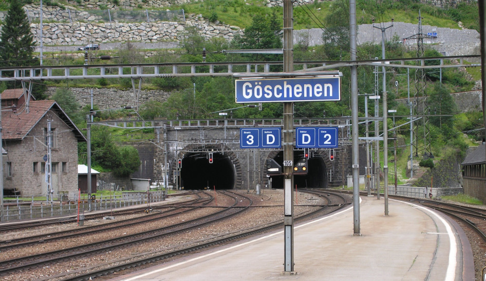 Gotthard-alagút / Forrás: wikipedia.org