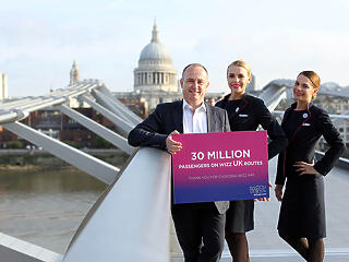 30 millió utas a brit Wizz-járatokon