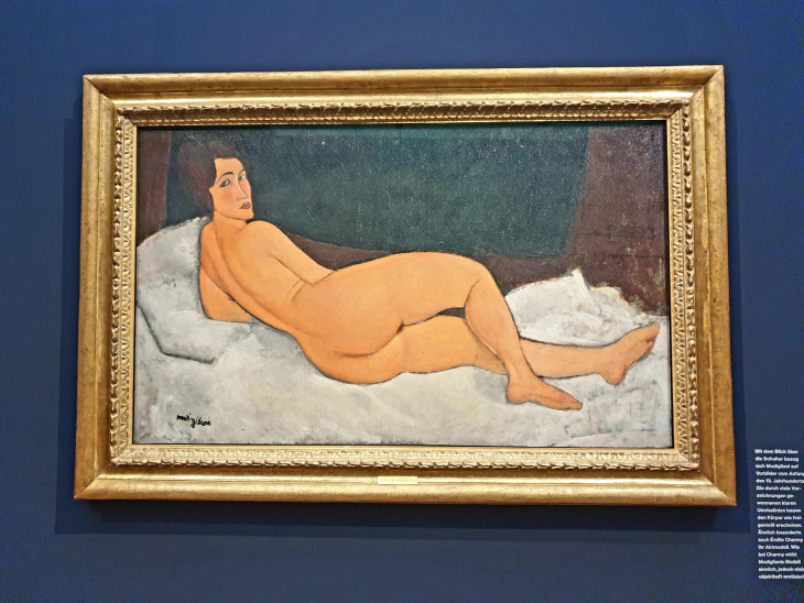 Megnyújtott arcok, mandula alakú szemek, kerek ajkak, meztelenség - Modigliani stílusa könnyen felismerhető Fotó: Vágó Ágnes