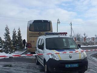 Megrongáltak egy lengyel turistabuszt Ukrajnában