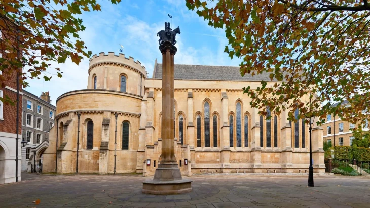 A 12. században a Templomos Lovagok építette Temple Church volt az első körtemplom Nagy-Britanniában / Fotó: bbc.com