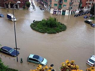 Víz alá került Milánó