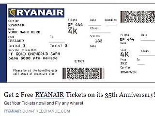 Netes átverés: nem osztogat ingyen repülőjegyeket a Ryanair