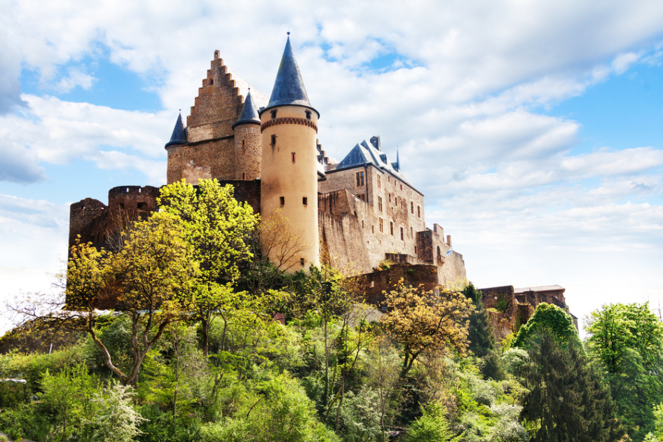  Vianden kastély, Luxemburg