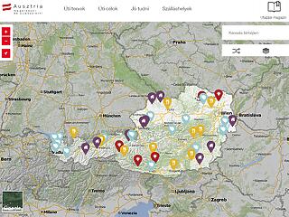 Interaktív Ausztria-térkép magyar turistáknak