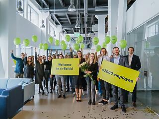 Az airBaltic alkalmazottainak száma egyre nő