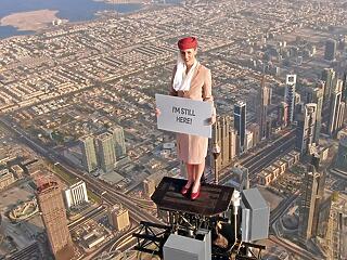 Tudták még fokozni: ismét a világ tetejéről üzent az Emirates