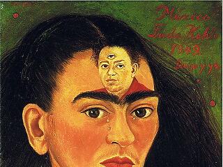 Kiállítják Frida Kahlo egyik leghíresebb önarcképét