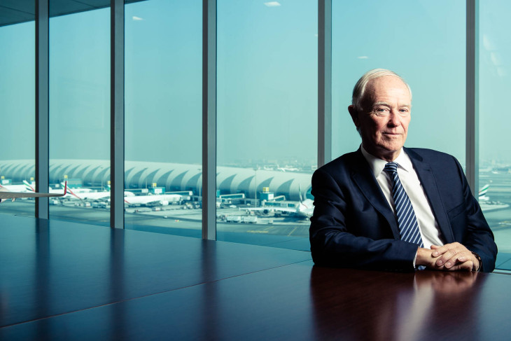 Sir Tim Clark, Emirates CEO / Forrás: Courtesy of Andreas Spaeth / businesstravelers.com