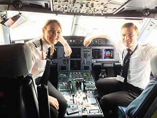 26 éves nő a világ legfiatalabb repülőgép-kapitánya