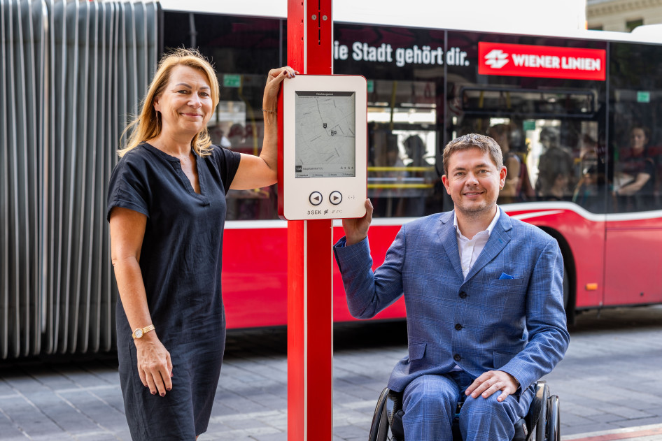  Digitális tájékoztató táblák az akadálymentes közlekedésért  © Simon Wöhrer\Wiener Linien