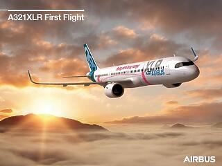 Teljesítette első repülését az Airbus A321XLR