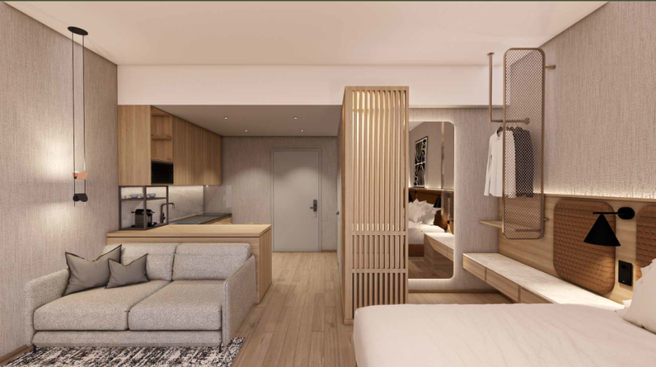 Residence Inn egyik szobája