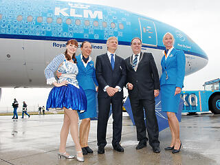 Delft Blue repülőgép a KLM flottában