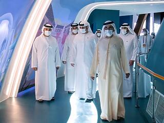 Dubaj uralkodója a világkiállítás Magyar Pavilonjában