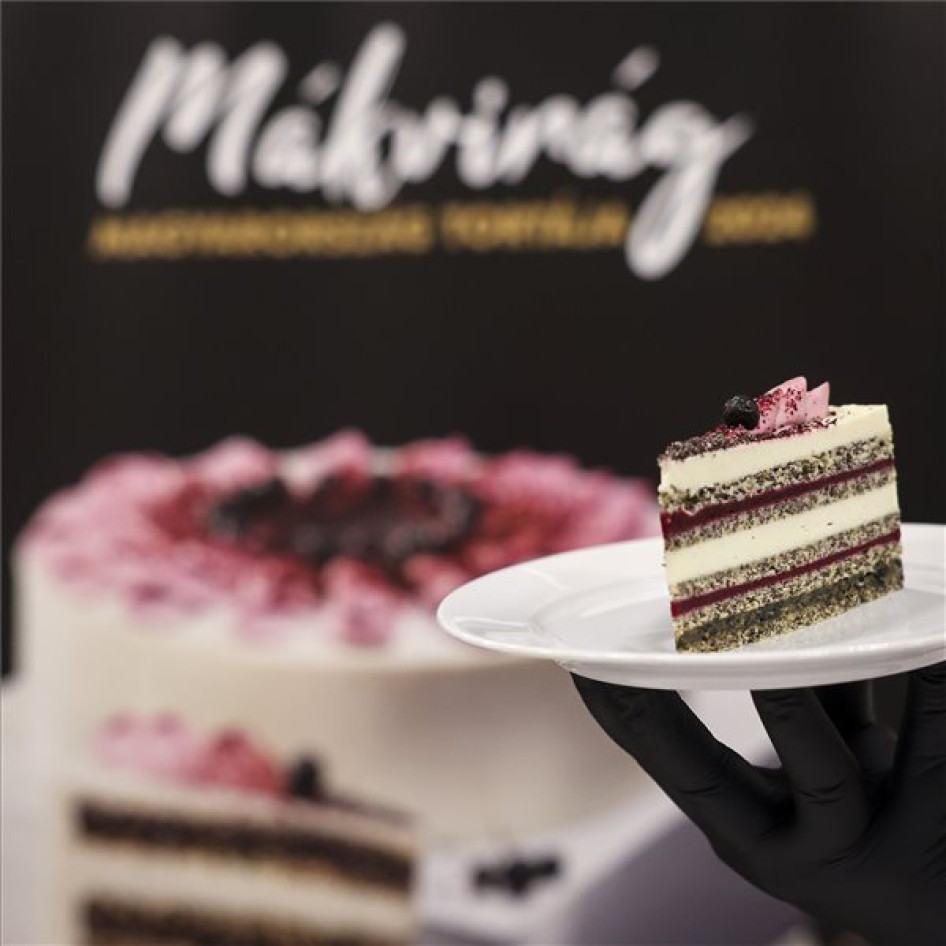 A győztes Mákvirág torta / Forrás: MTI/Hegedüs Róbert