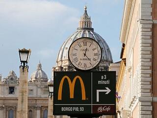 McDonald’s nyílt a Vatikán tőszomszédságában