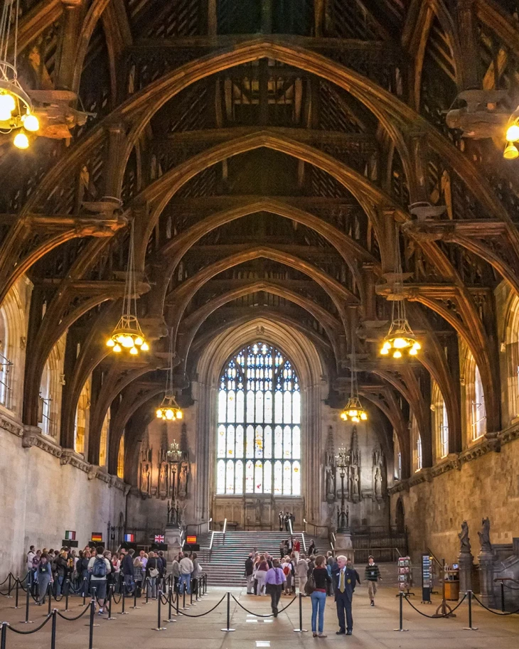 A Westminster Hall csodálatos fa mennyezetét II. Richard rendelte meg 1393-ban / Fotó: bbc.com