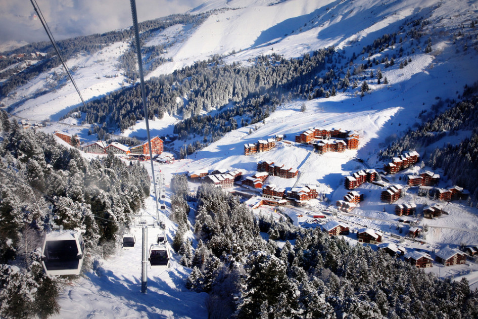 Meribel felvonóból