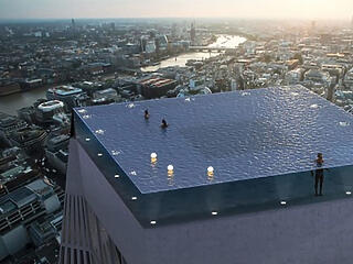 Lélegzetelállító látványosság épül egy hotel tetején Londonban
