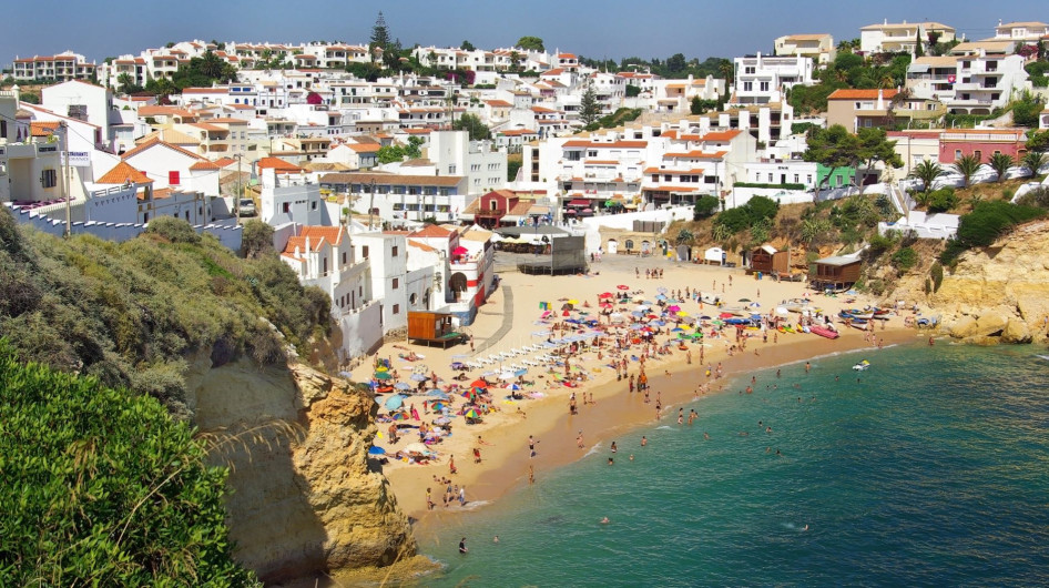 Algarve egyik tengerpartja