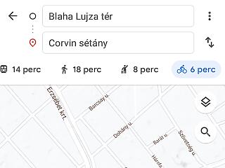 Budapesten e-roller már a Google Maps-ből is
