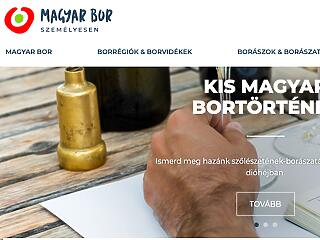Elindult a bor.hu, a magyar bor hivatalos weboldala