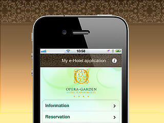 Iphone alkalmazás az Opera Garden Hotel & Apartmentsben
