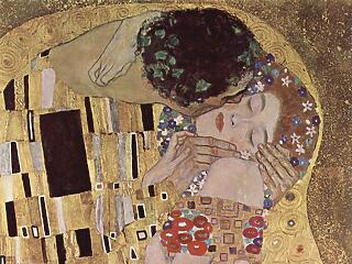 Igazi Valentin-napi ajándék: Klimt Csók c. világhírű festményének egy része