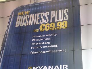 Speciális szolgáltatás üzleti utazóknak a Ryanairtől