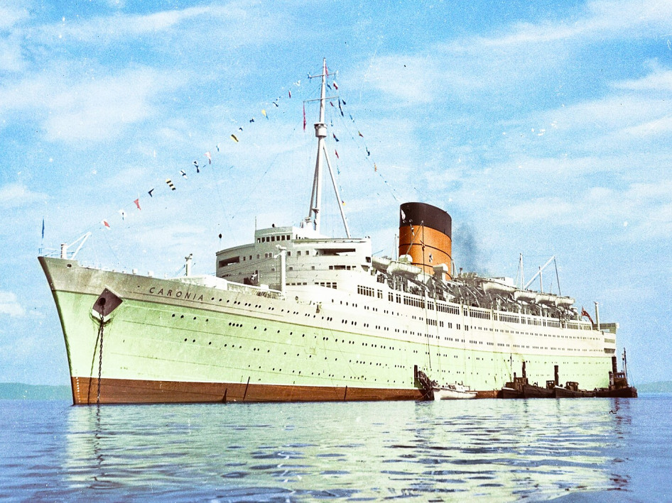 Oskar A. Johansen / Trondheim Városi Levéltára - Flickr : RMS Caronia (kb. 1956)