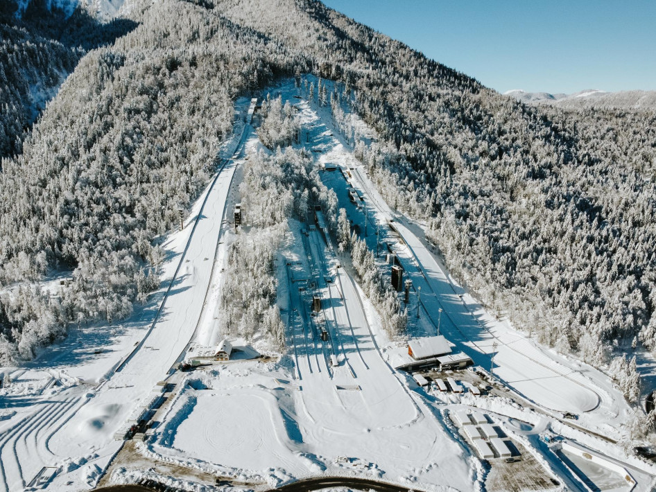 Planica hatalmas síugró pályája