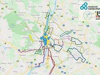 Bringás városnézéshez készült digitális térkép Budapesten