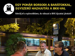 A biztonságos hazajutásban segít a Borsodi és a BKK