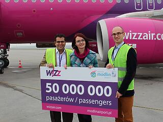 Wizz Air: 50 milliomodik utas