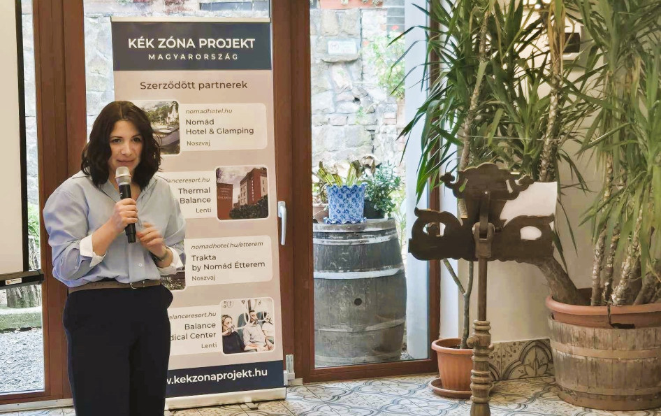 Turcsán Emese a Kék Zóna Projekt ötletgazdája