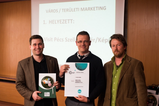 Pécsi csapat vitte el a pálmát a városmarketing / print kategóriában