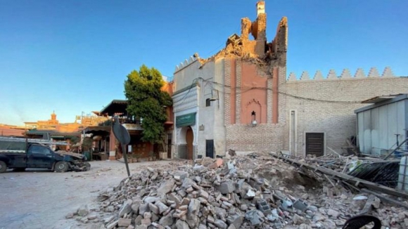 A Tinmal-mecset a targédia után / Forrás: CNN